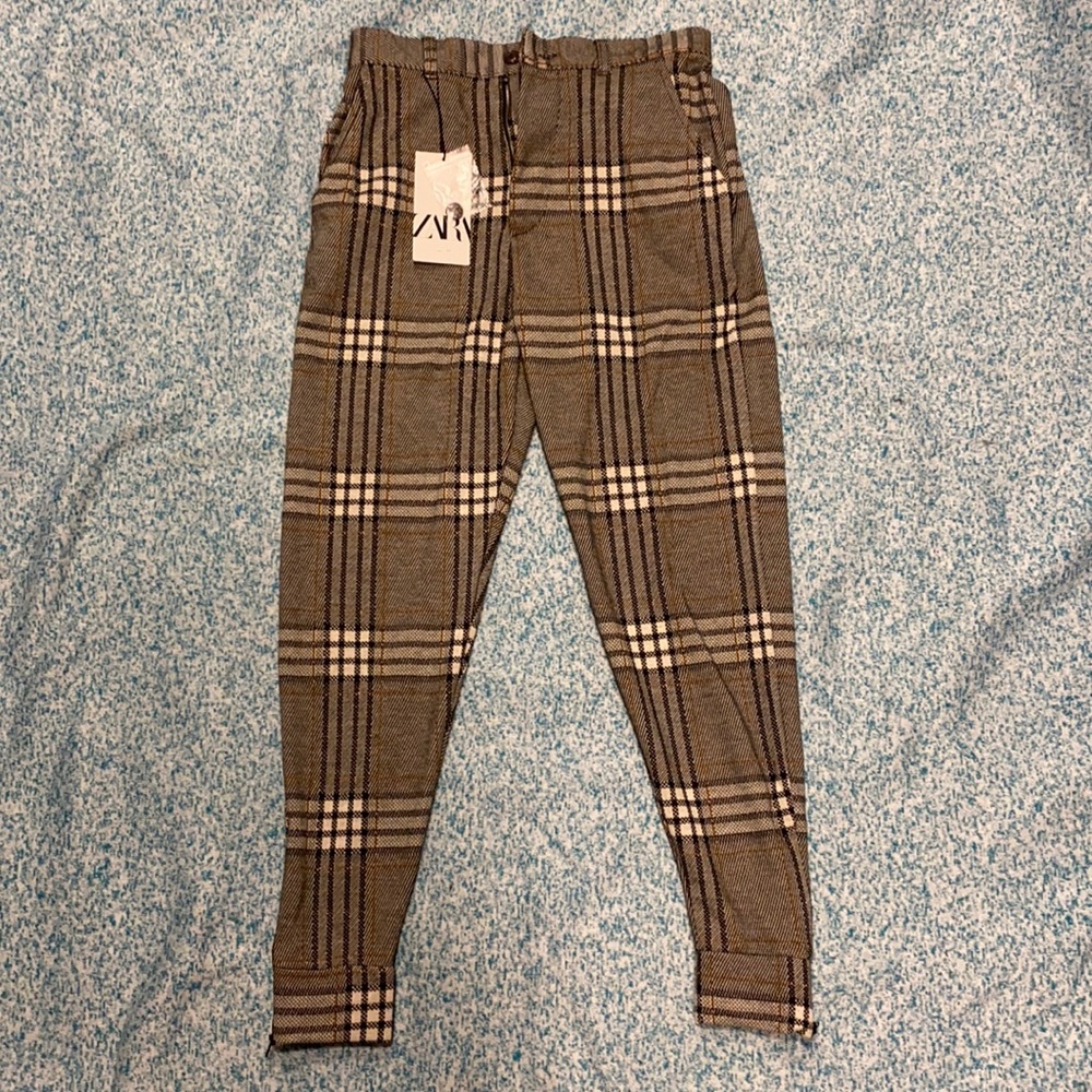 Zara plaid pants